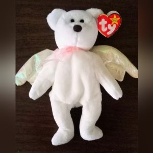 Ty Beanie Babies Halo the Angel Bear 1998